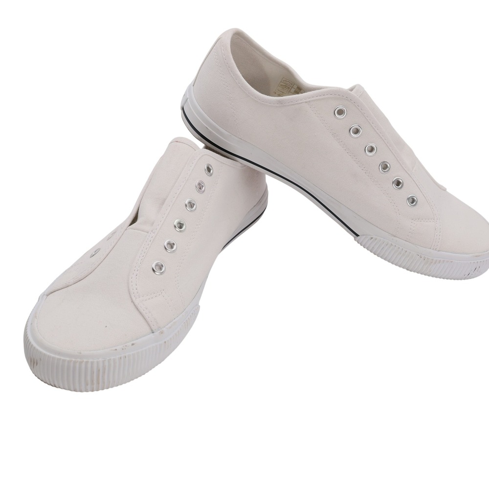 Hurley Chloe Womens Slip On Canvas Sneakers Off White Low Top Size 9